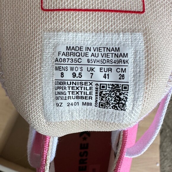 ❤️Converse Run Star Hike Hi Top Converse 8 Mens Shoes Platform Oops Pink A08735C - Picture 10 of 10